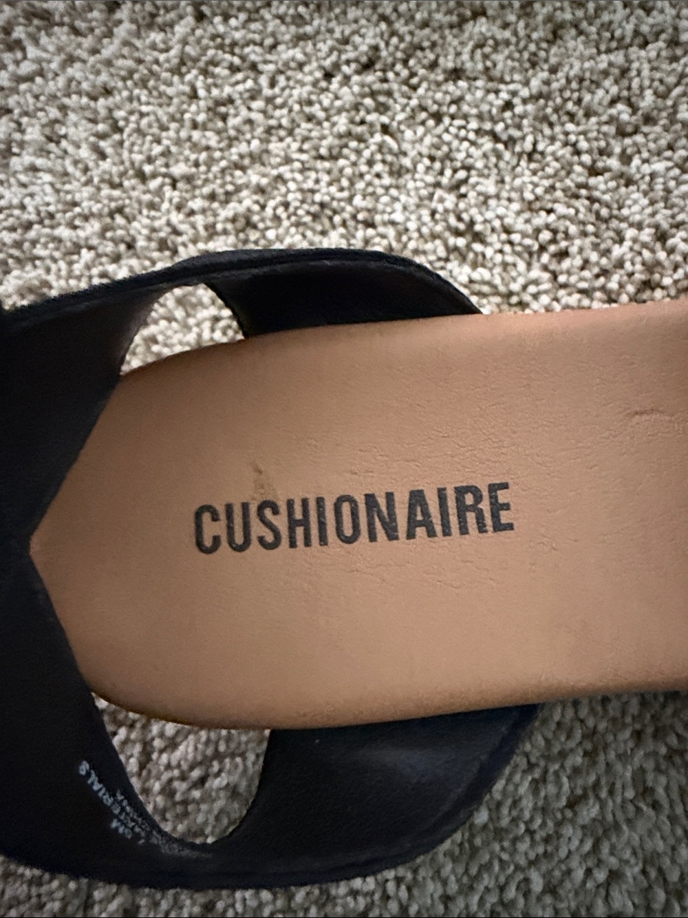 Comfortable Black Elastic Strap Sandals by Common Sense (Women) - Picture 3 of 4